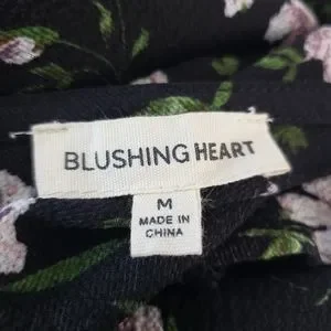 Blushing Heart | Dresses | Blushing Heart Black White Green Floral Maxi ...